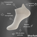 Calcetines con fibra de plata
